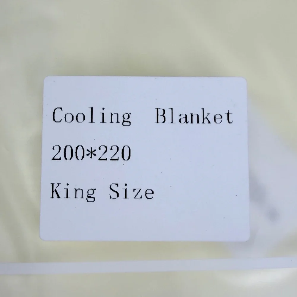 King Size Cotton Cooling Blanket 200x220 Yellow Lightweight Summer Bedding
